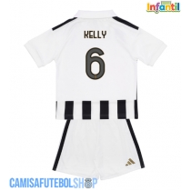 Camisa de time de futebol Juventus Lloyd Kelly #6 Replicas 1º Equipamento Infantil 2026-27 Manga Curta (+ Calças curtas)